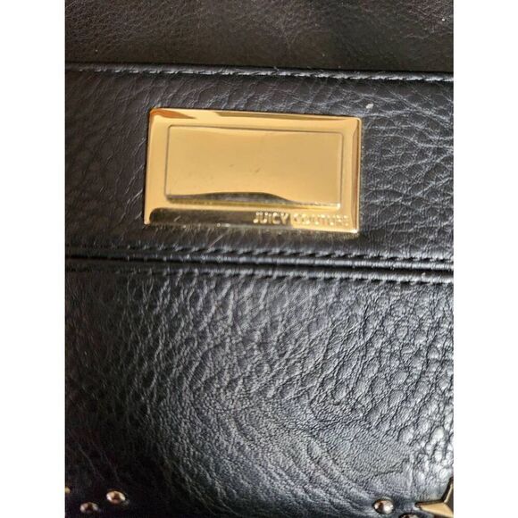 NWOT Juicy Couture star studded wallet Black Faux Leather Zippered Wallet w/ Stu - Picture 3 of 9